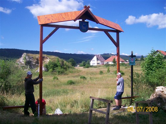 Výstavba vstupnej brány 2018 - 07